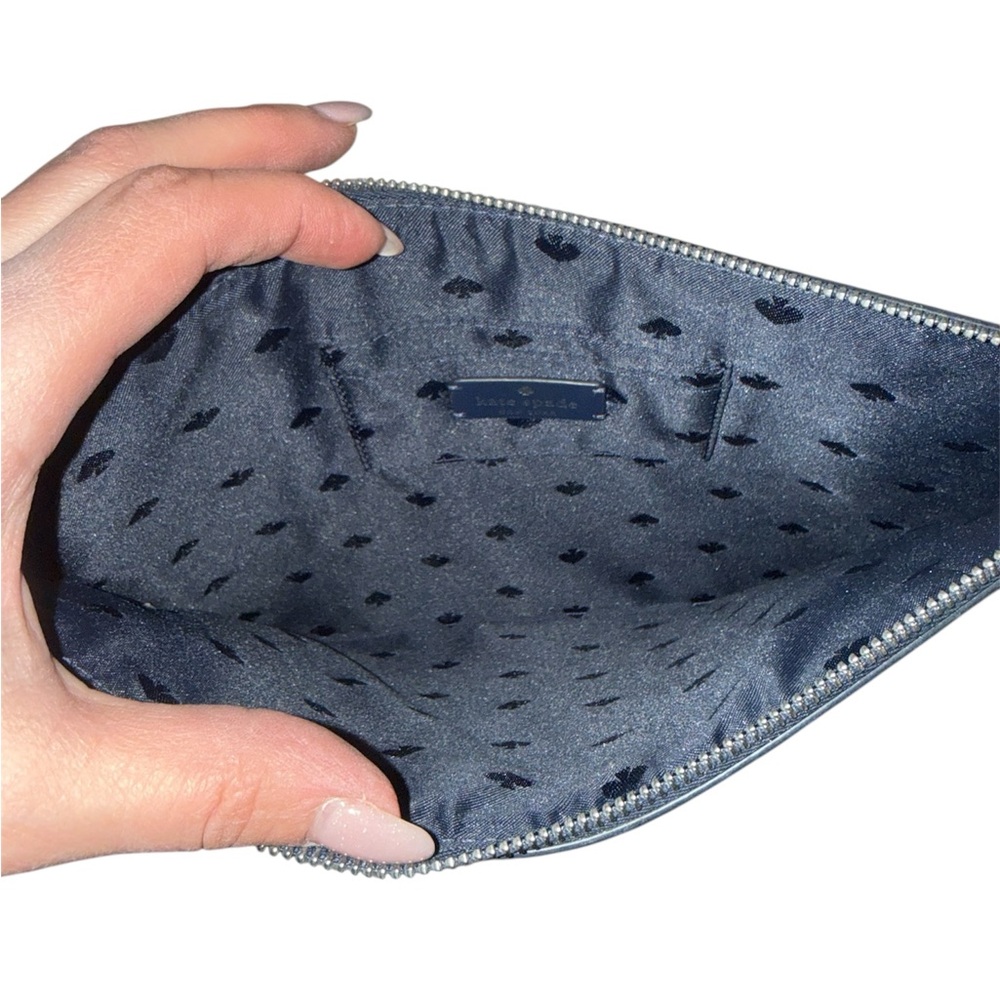 Kate Spade Navy Striped Pouch - Picture 3 of 3